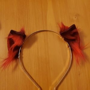 Tiny red cat ears